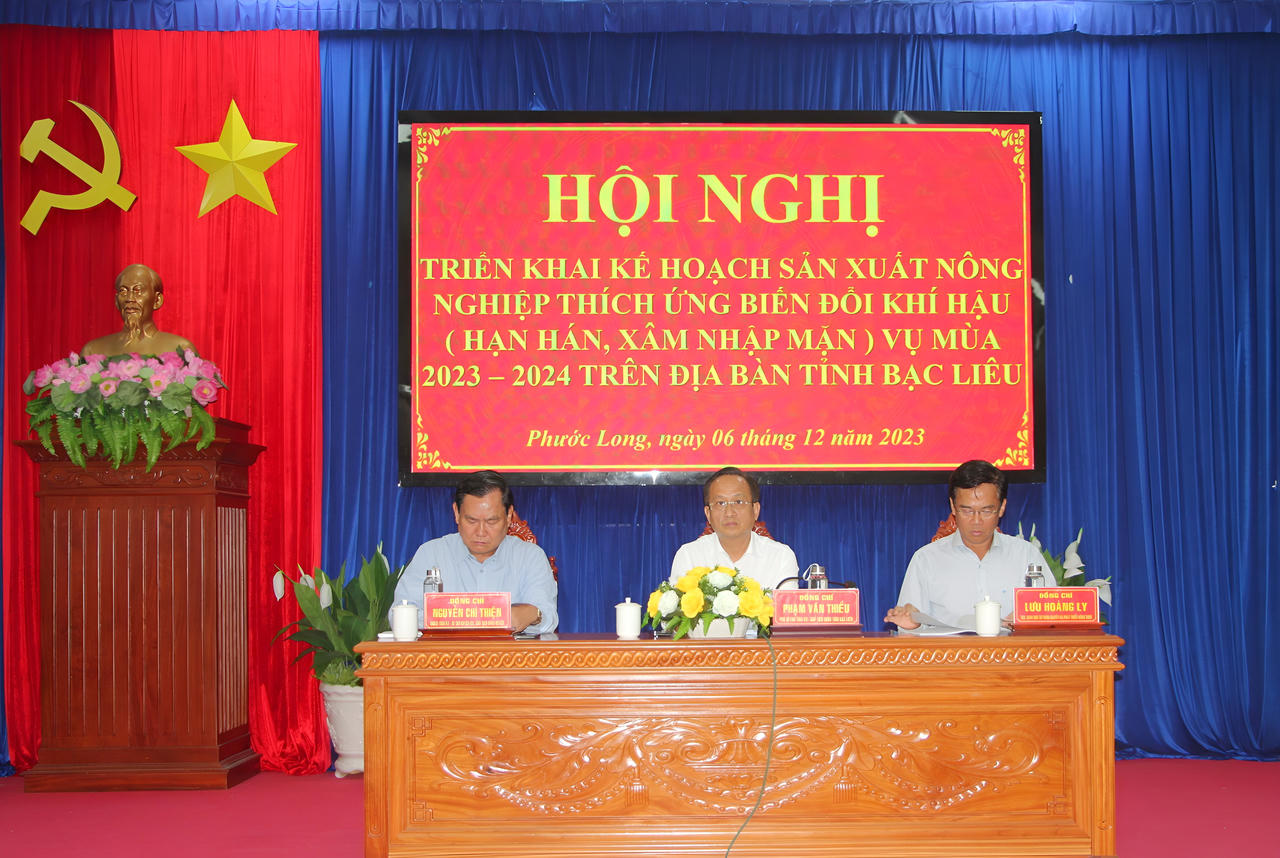 Bạc Liêu nêu 3 kịch bản ứng phó với hạn hán và xâm nhập mặn