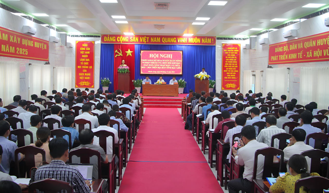 Bạc Liêu nêu 3 kịch bản ứng phó với hạn hán và xâm nhập mặn