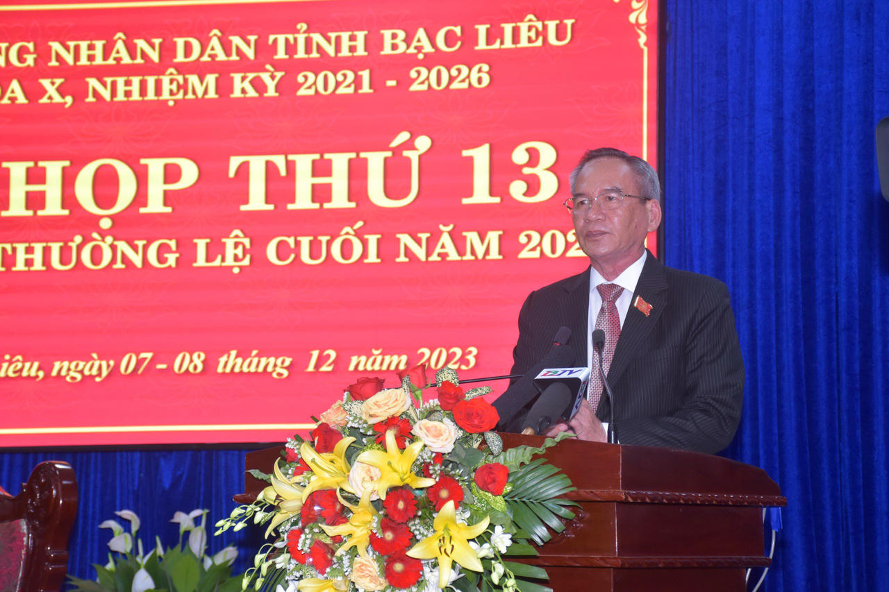 Kỳ họp thứ 13, HĐND tỉnh Bạc Liêu khóa X: Quyết định nhiều quyết sách quan trọng