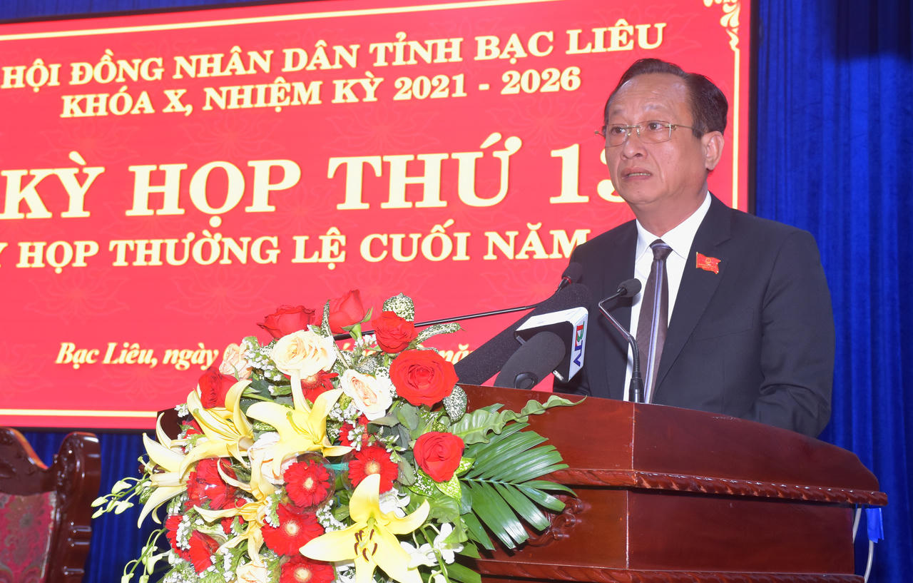 Kỳ họp thứ 13, HĐND tỉnh Bạc Liêu khóa X: Quyết định nhiều quyết sách quan trọng
