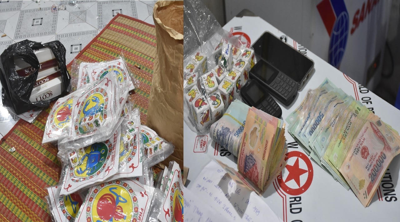 Công an Bạc Liêu bắt quả tang 12 đối tượng lắc bầu cua ăn tiền