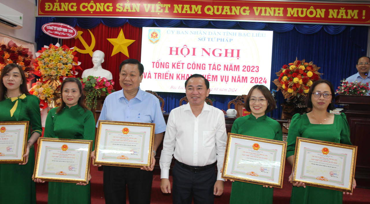 Tiếp tục xây dựng Sở Tư pháp Bạc Liêu ngày càng phát triển, xứng tầm