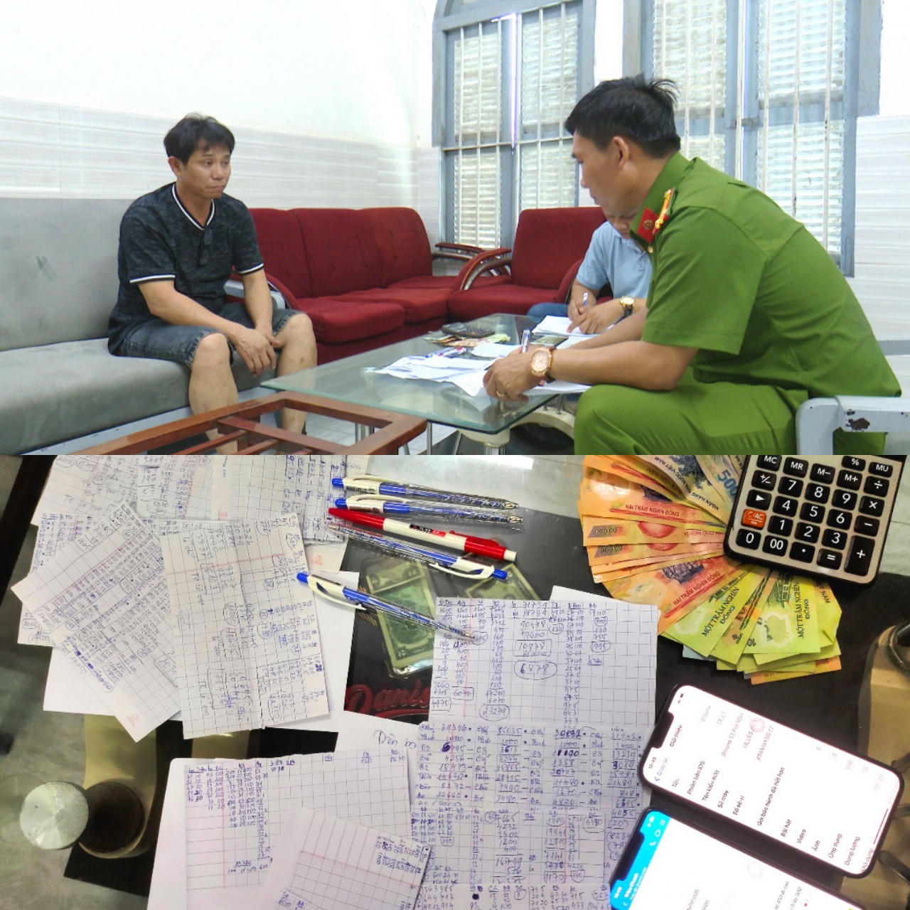 Bắt quả tang đối tượng bán số đề mỗi ngày hơn 40 triệu đồng 