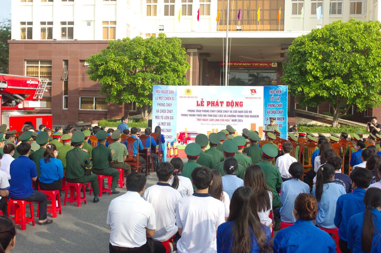 Bạc Liêu phát động phong trào PCCC và CNCH trong thanh thiếu nhi