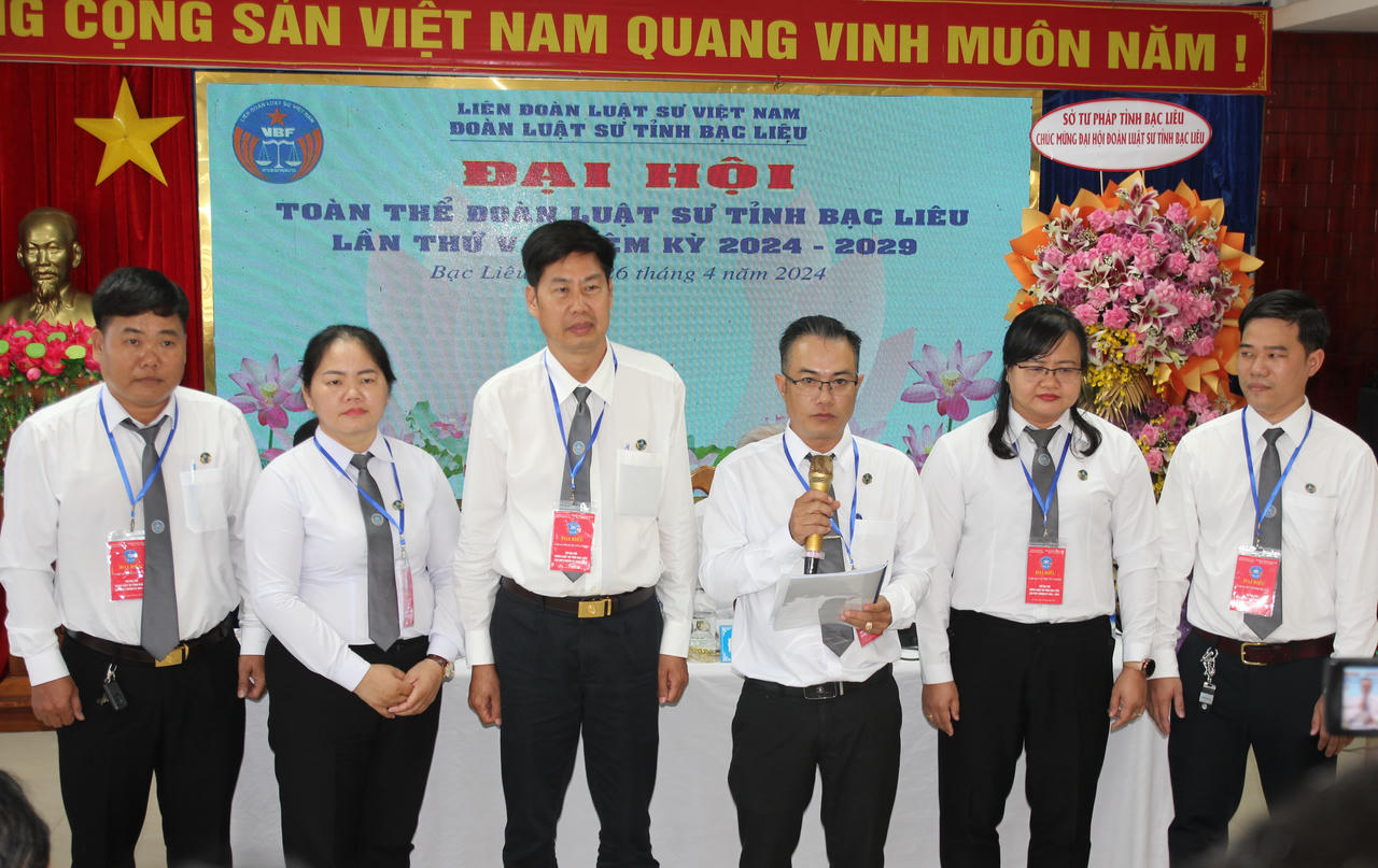 Luật sư Nguyễn Duy Sơn được bầu làm Chủ nhiệm Đoàn Luật sư tỉnh Bạc Liêu