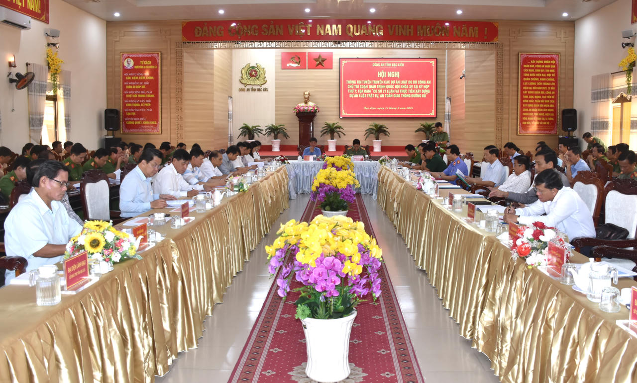 Bạc Liêu: Hội nghị Thông tin tuyên truyền các dự án Luật 