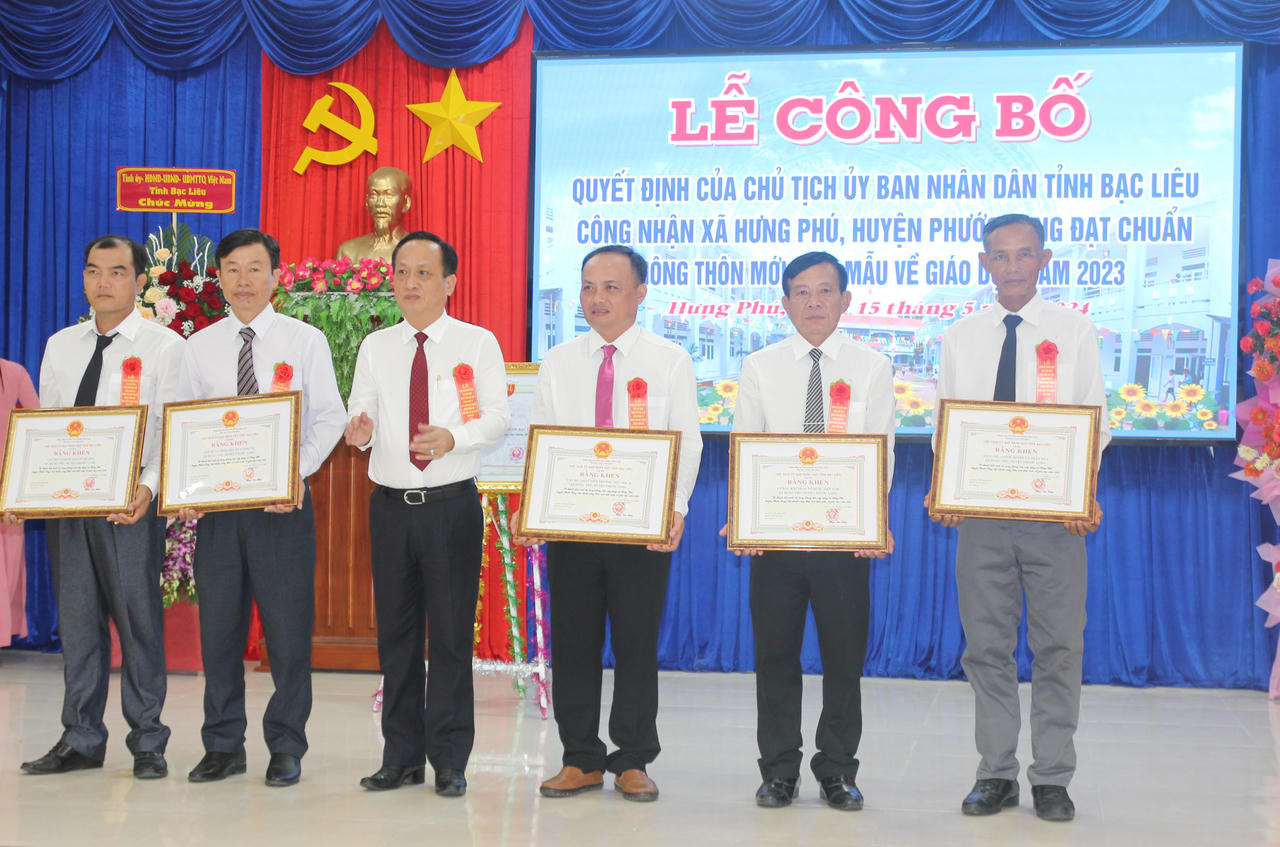 Xã Hưng Phú đạt chuẩn NTM kiểu mẫu về giáo dục