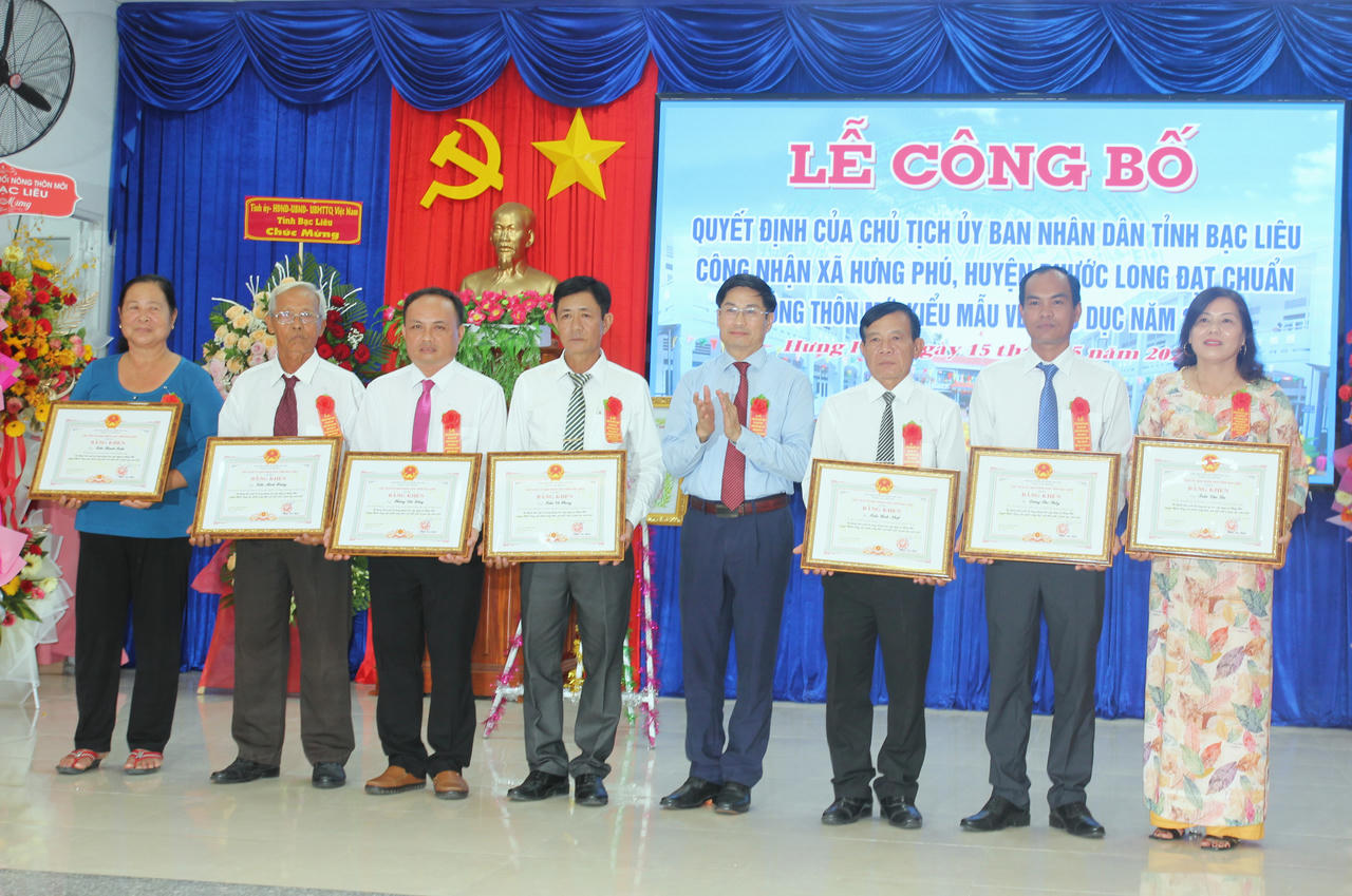 Xã Hưng Phú đạt chuẩn NTM kiểu mẫu về giáo dục