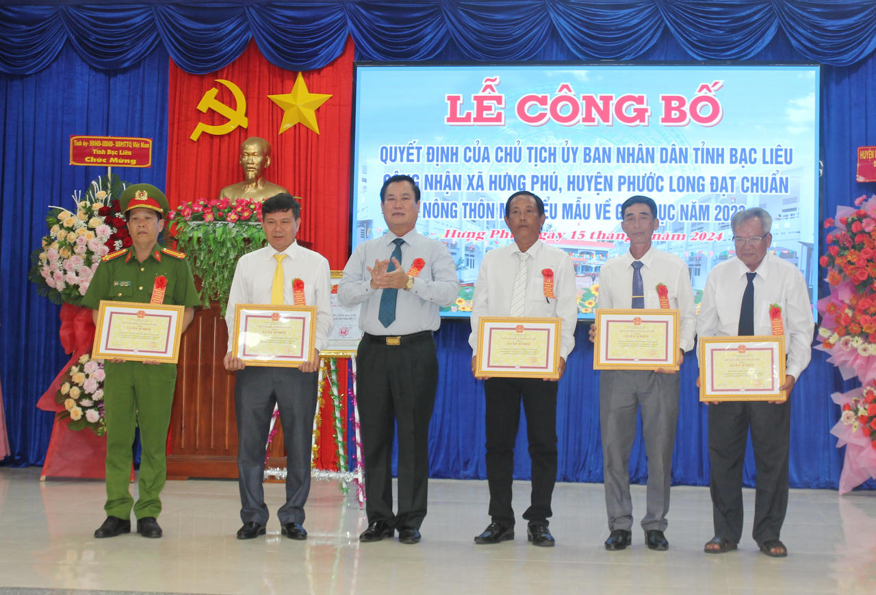 Xã Hưng Phú đạt chuẩn NTM kiểu mẫu về giáo dục