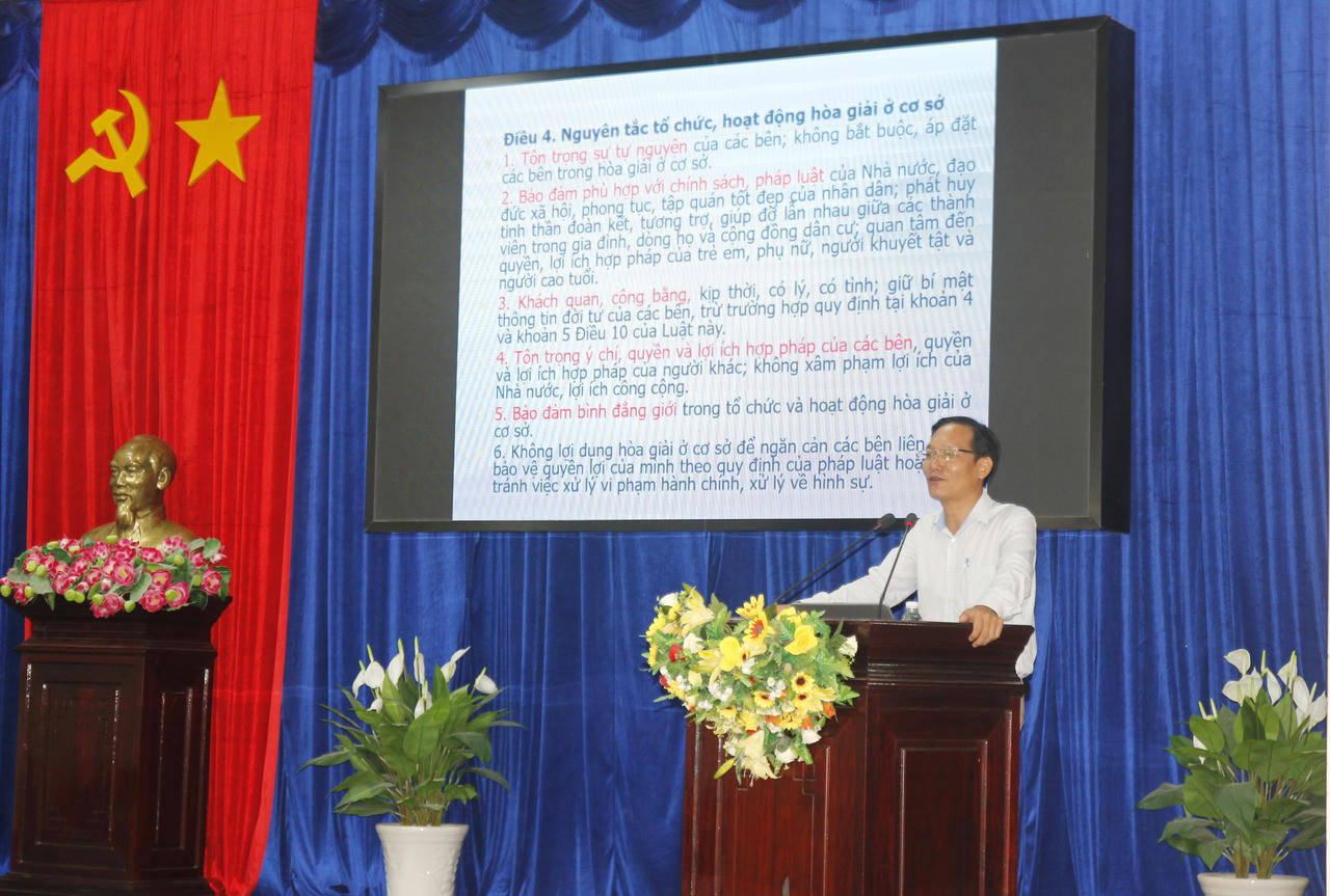 Bạc Liêu: Hơn 200 Tổ trưởng, Hòa giải viên tập huấn kỹ năng hòa giải ở cơ sở