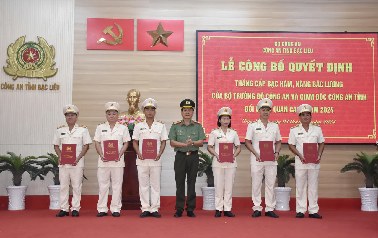 Đại tá Lê Thanh Hùng giữ chức Thủ trưởng Cơ quan An ninh điều tra - Công an tỉnh Bạc Liêu