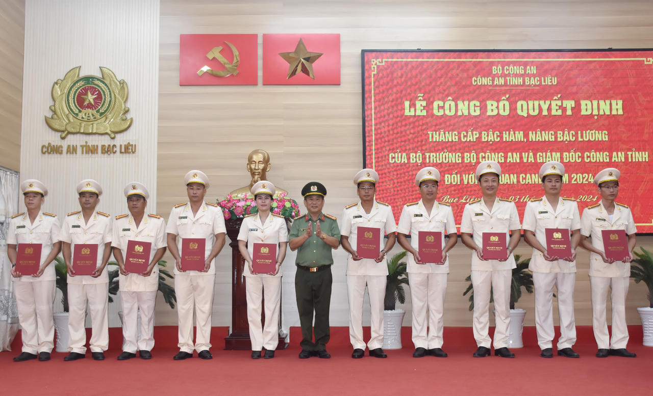 Đại tá Lê Thanh Hùng giữ chức Thủ trưởng Cơ quan An ninh điều tra - Công an tỉnh Bạc Liêu