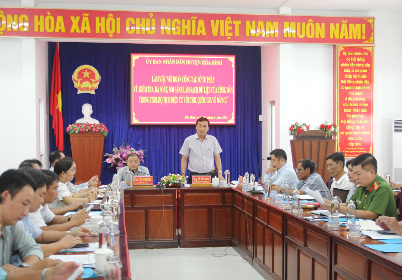 Sở Tư pháp Bạc Liêu: Rà soát, đối chiếu dữ liệu hộ tịch và liên thông 2 nhóm thủ tục hành chính