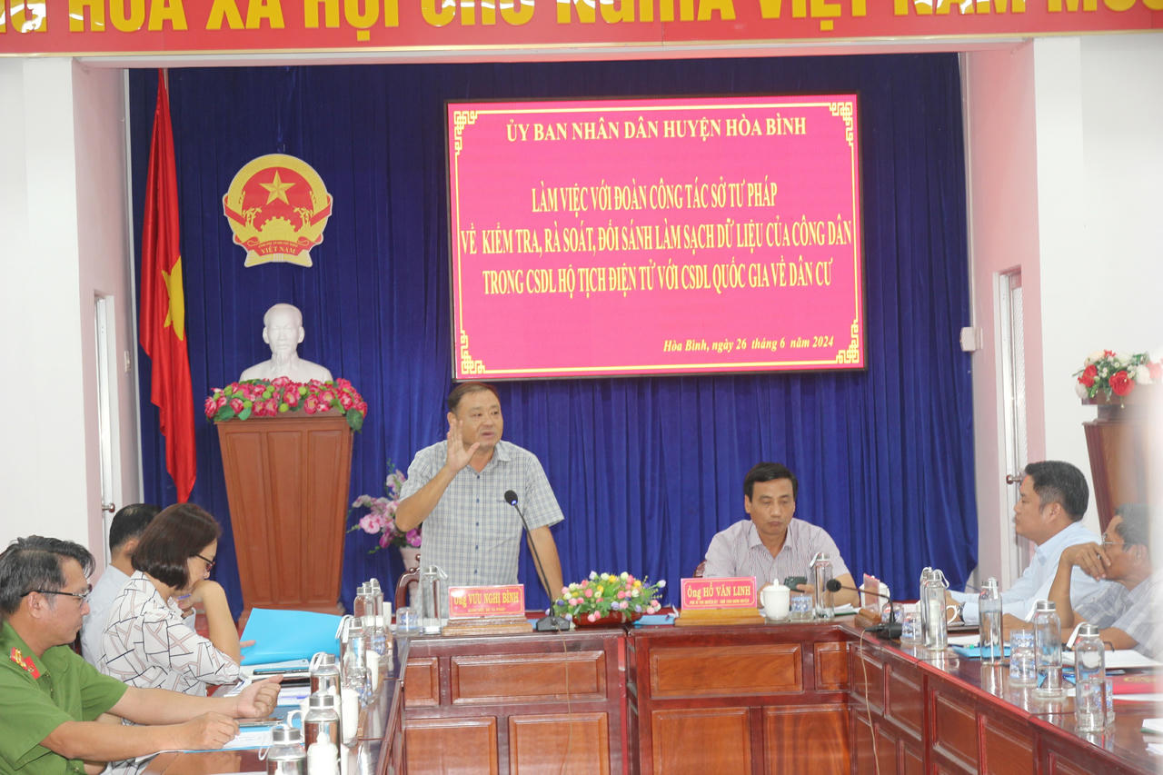 Sở Tư pháp Bạc Liêu: Rà soát, đối chiếu dữ liệu hộ tịch và liên thông 2 nhóm thủ tục hành chính