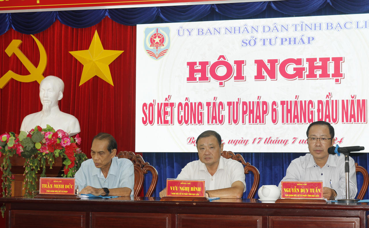 Nhiều kết quả nổi bật của ngành Tư pháp Bạc Liêu