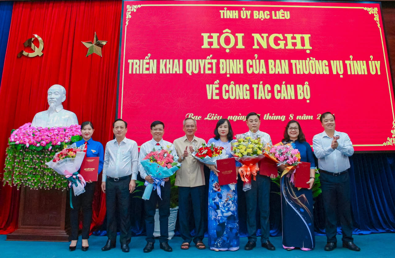 Triển khai Quyết định của BTV Tỉnh ủy Bạc Liêu về công tác cán bộ