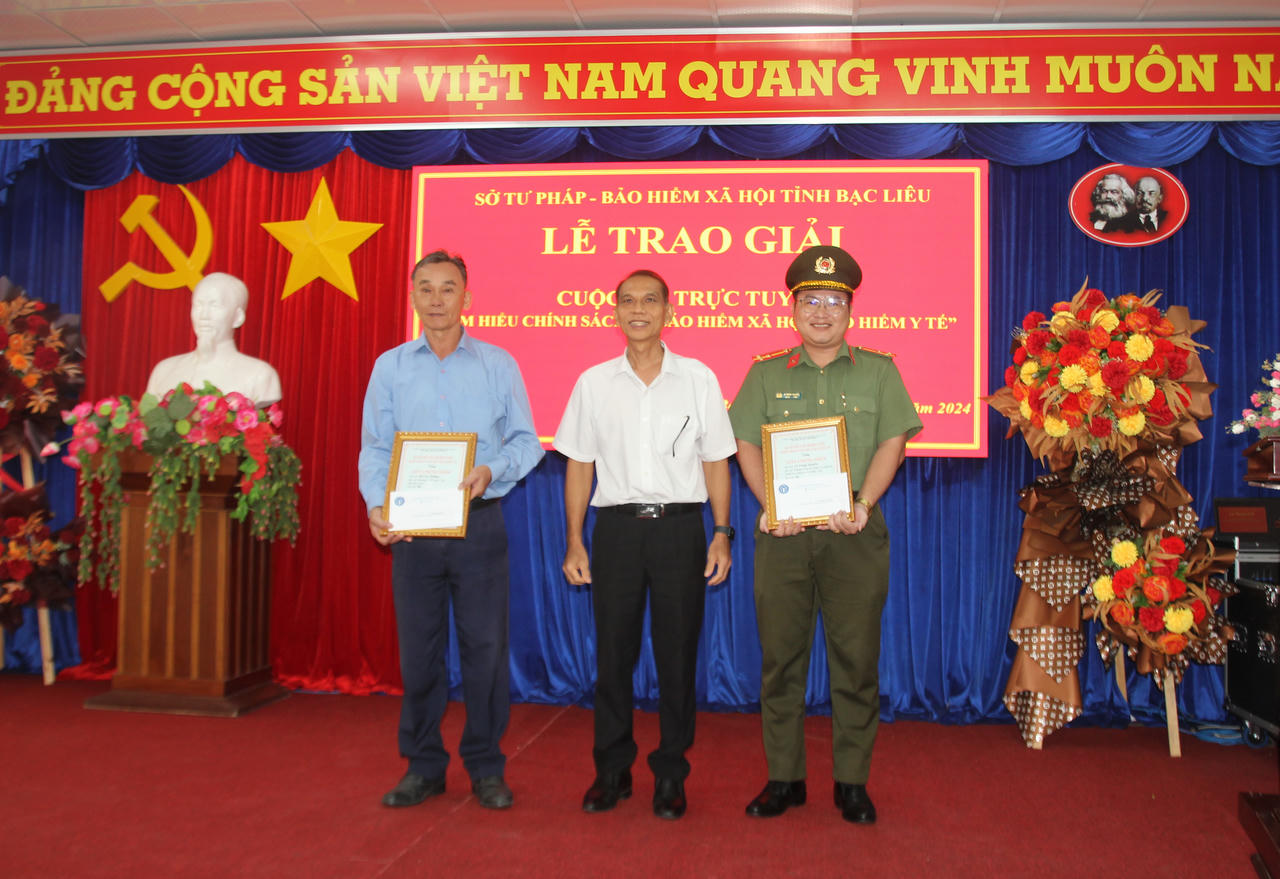 Bạc Liêu: Trao giải Cuộc thi trực tuyến “Tìm hiểu chính sách về bảo hiểm xã hội, bảo hiểm y tế”