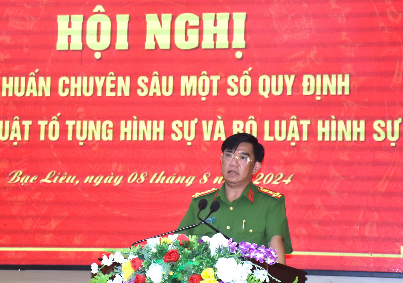 Bạc Liêu nâng cao kiến thức pháp luật cho điều tra viên, kiểm sát viên các cấp