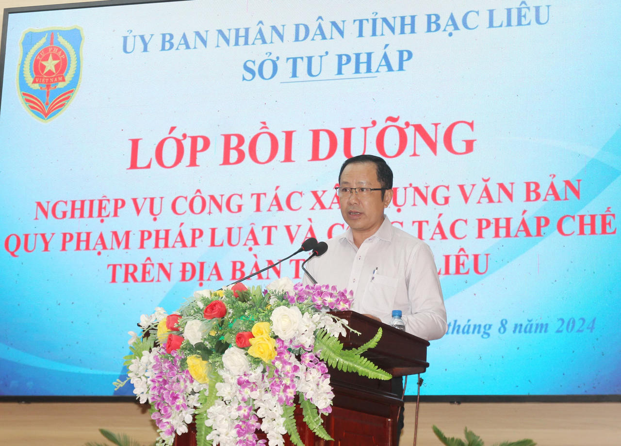 Bạc Liêu: Nâng cao nghiệp vụ công tác xây dựng VBQPPL và công tác pháp chế