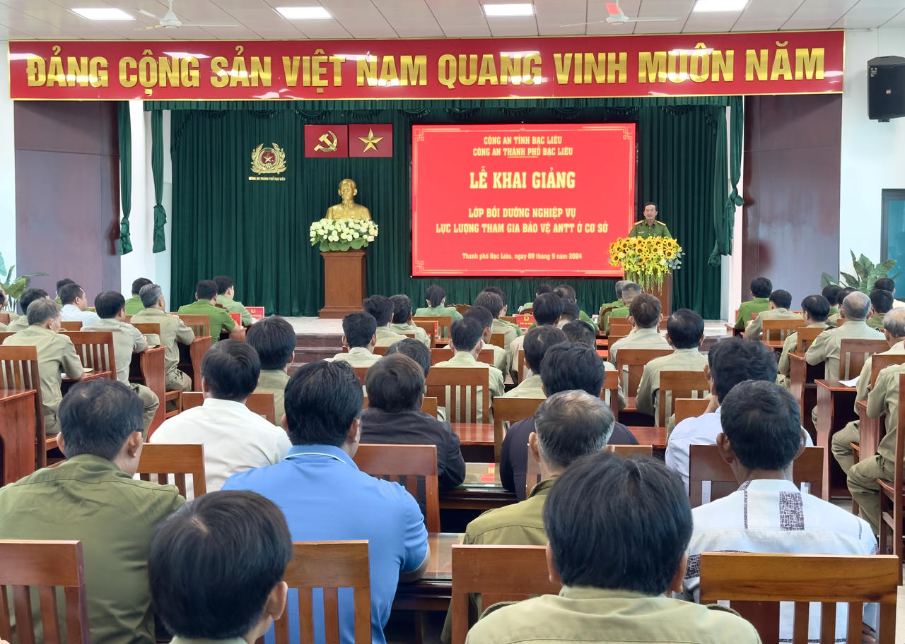 TP Bạc Liêu nâng cao nghiệp vụ lực lượng tham gia bảo vệ ANTT cơ sở