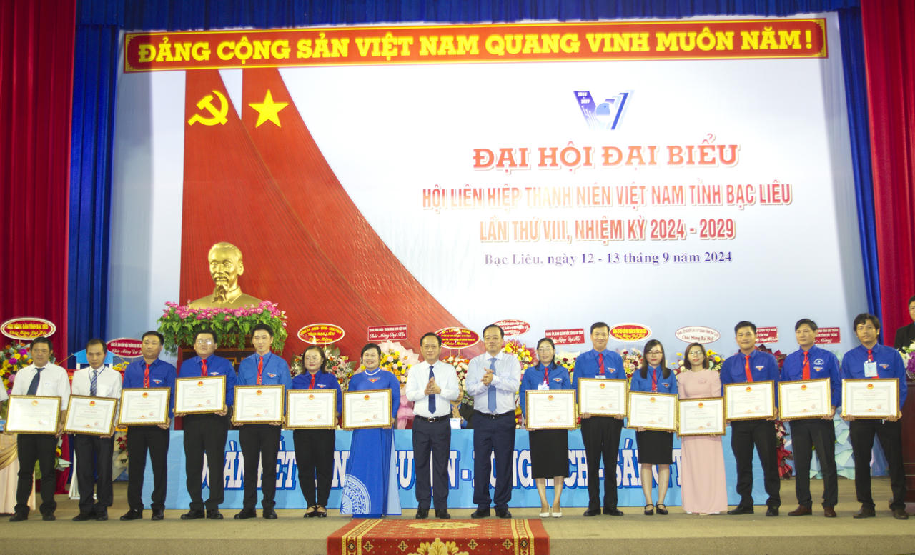 Đại hội đại biểu Hội LHTN Việt Nam tỉnh Bạc Liêu thành công tốt đẹp