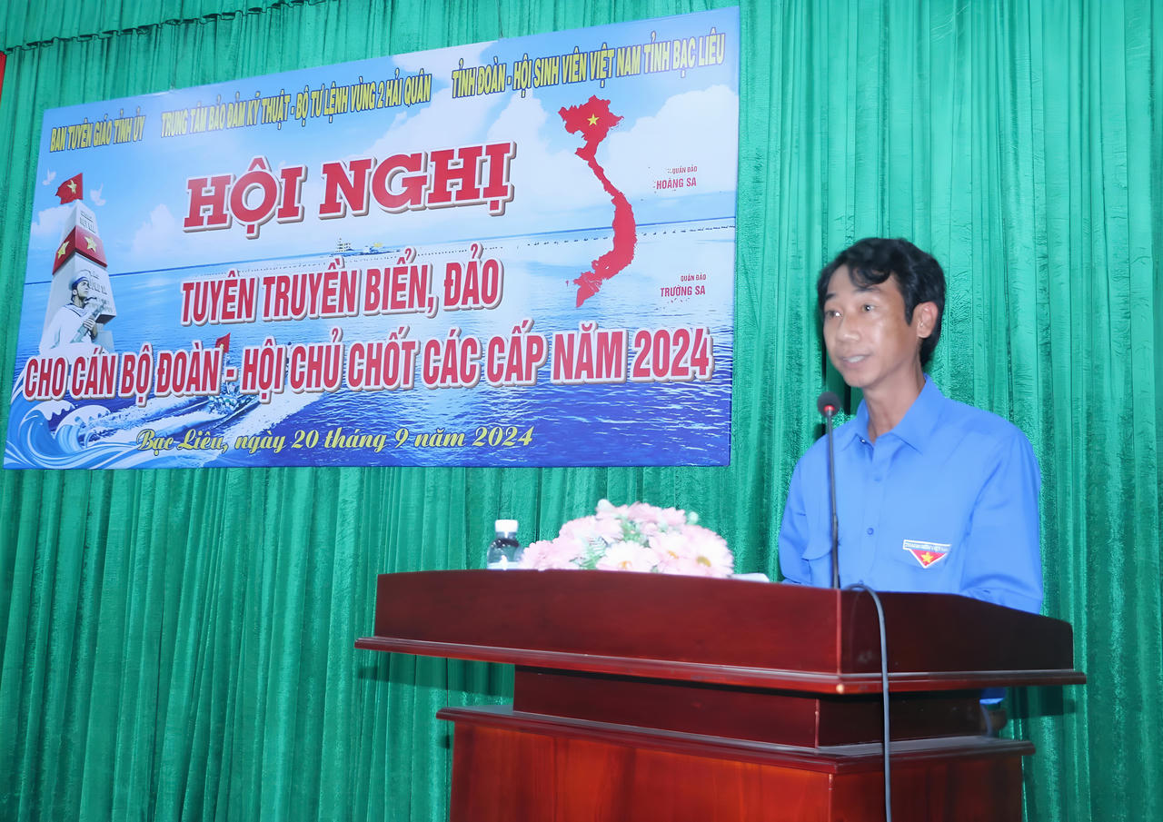 Bạc Liêu: Tuyên truyền biển, đảo cho cán bộ Đoàn chủ chốt các cấp
