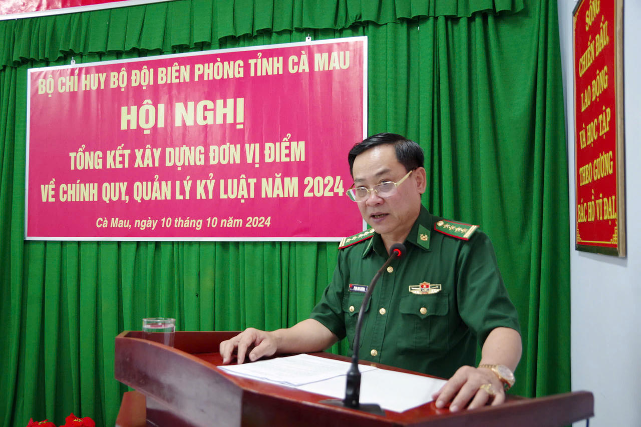 BĐBP Cà Mau tập trung xây dựng đơn vị chính quy, chấp hành kỷ luật