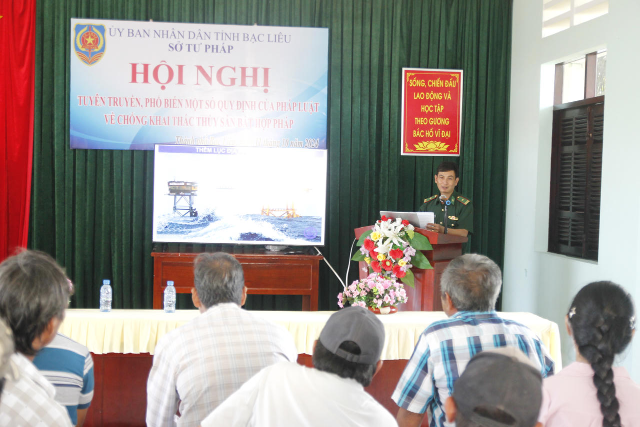 Bạc Liêu đẩy mạnh công tác tuyên truyền, phổ biến về chống khai thác IUU 