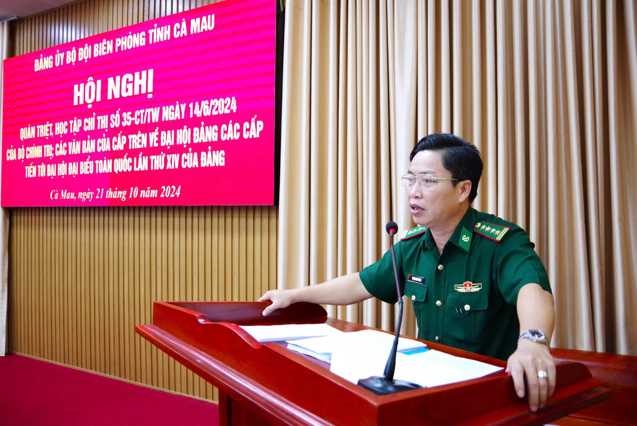 BĐBP Cà Mau thực hiện nghiêm Chỉ thị số 35 của Bộ Chính trị 