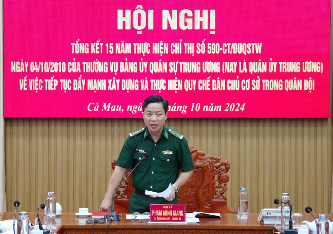 BĐBP Cà Mau thực hiện nghiêm Quy chế dân chủ cơ sở trong toàn đơn vị