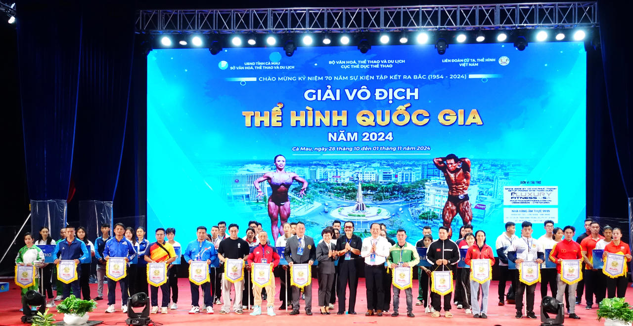 110 vận động viên tranh tài Giải vô địch thể hình quốc gia tại Cà Mau