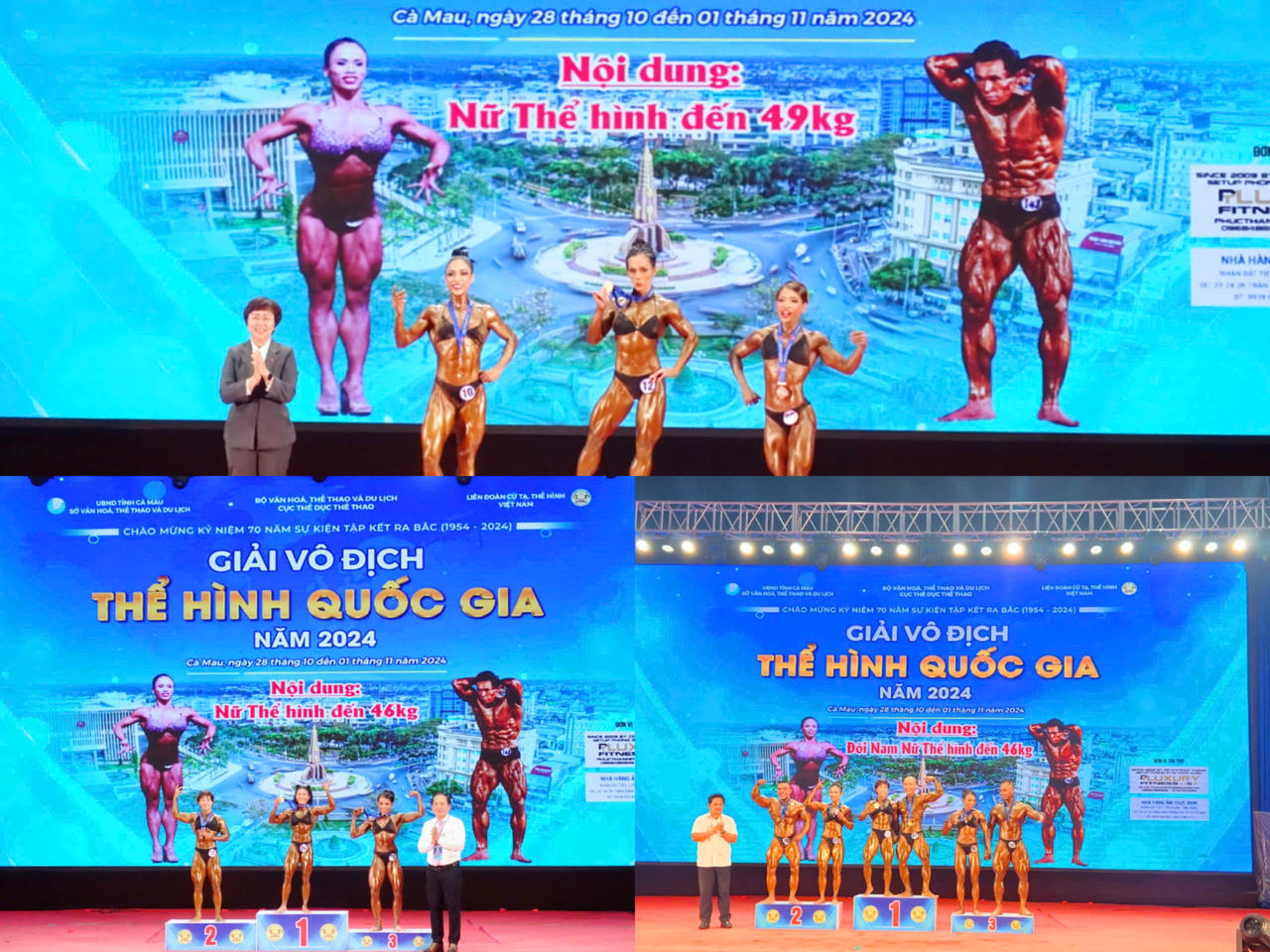 110 vận động viên tranh tài Giải vô địch thể hình quốc gia tại Cà Mau