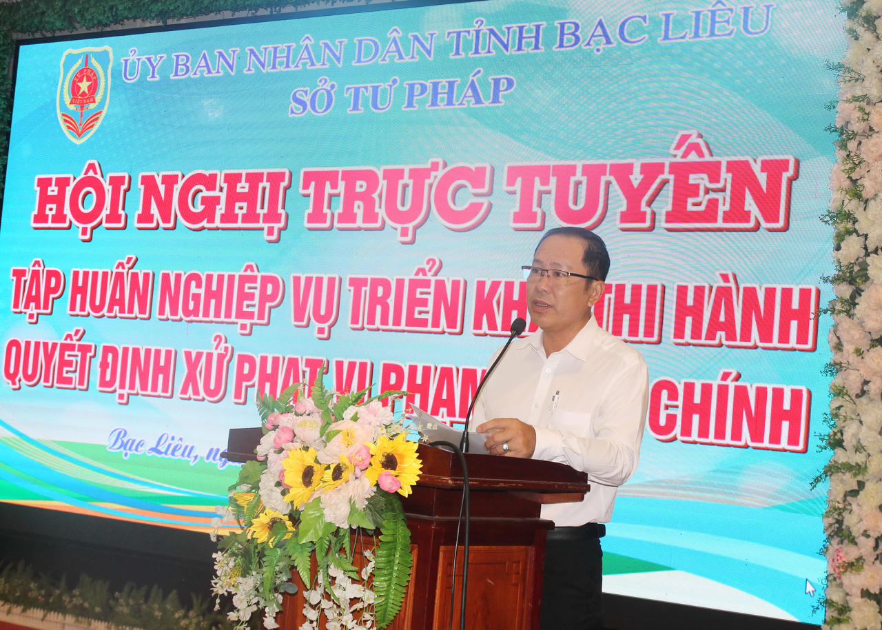 Bạc Liêu: Tập huấn chuyên sâu về xử lý vi phạm hành chính cho đội ngũ cán bộ, công chức