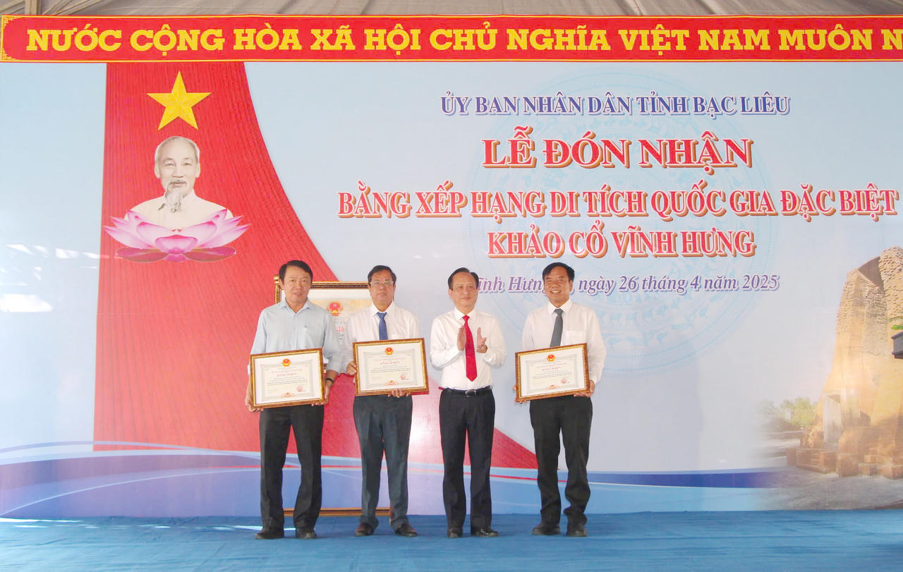 Di tích khảo cổ Vĩnh Hưng nghìn năm tuổi được xếp hạng di tích quốc gia đặc biệt