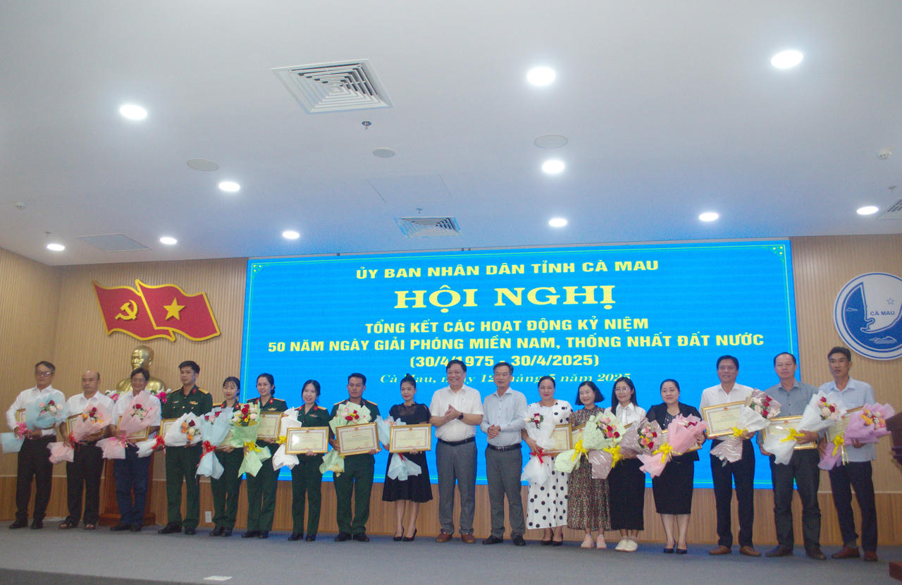 Cà Mau tổng kết các hoạt động kỷ niệm 50 năm Ngày Giải phóng miền Nam, thống nhất đất nước