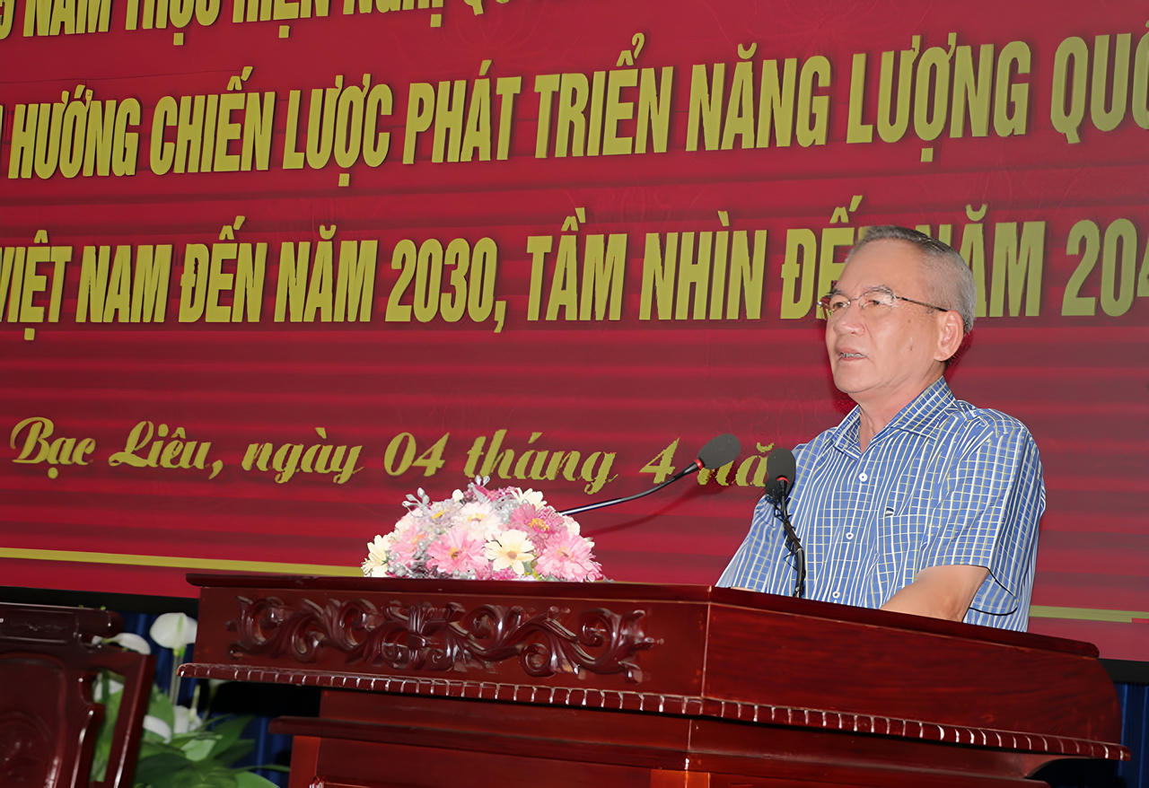 Đưa Bạc Liêu trở thành một trong những Trung tâm năng lượng sạch của quốc gia