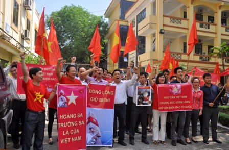 Hội Nghề cá Việt Nam mít tinh phản đối Trung Quốc gây hấn trên biển Đông