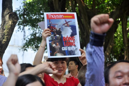 Hội Nghề cá Việt Nam mít tinh phản đối Trung Quốc gây hấn trên biển Đông