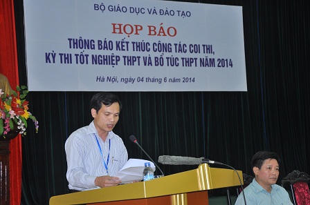 Kỳ thi tốt nghiệp THPT năm 2014 đã diễn ra an toàn, nghiêm túc