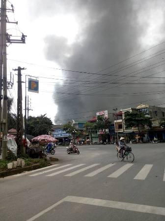 Phú Thọ: Cháy lớn tại công ty nhôm Sông Hồng