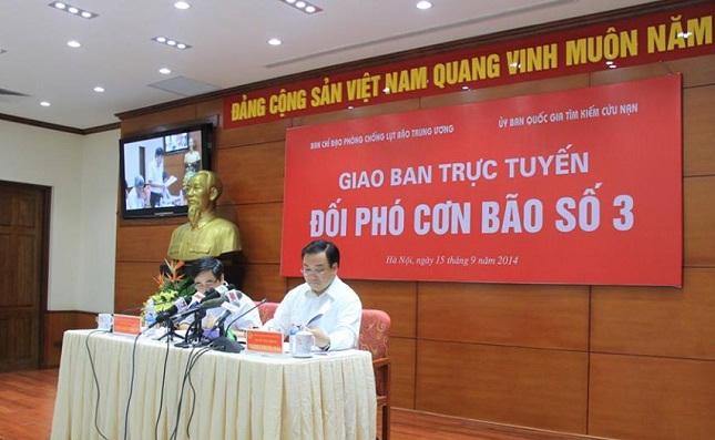 Chính phủ họp giao ban trực tuyến với 26 tỉnh, đối phó cơn bão số 3 