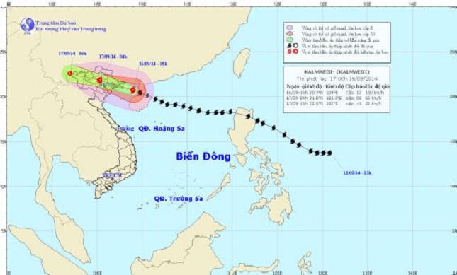 Bão số 3: Đảo Bạch Long Vĩ đang có gió giật cấp 12