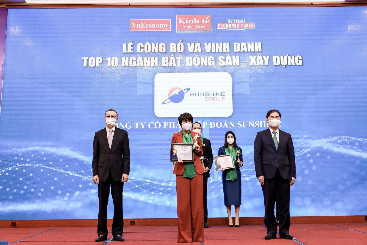 Sunshine Group được vinh danh trong TOP 10 ngành Bất động sản – Xây dựng 