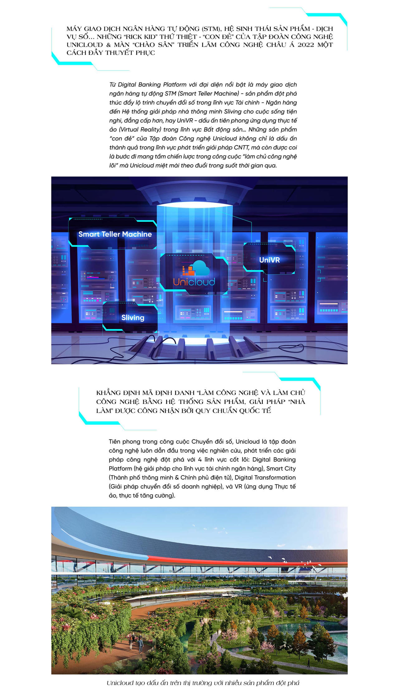 Tập đoàn Công nghệ Unicloud làm chủ công nghệ lõi với sản phẩm chủ lực STM và hệ sinh thái sản phẩm – dịch vụ số