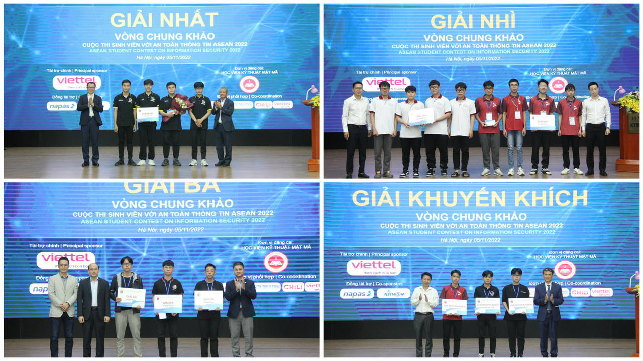 Vòng thi Chung khảo Cuộc thi Sinh viên với an toàn thông tin ASEAN năm 2022