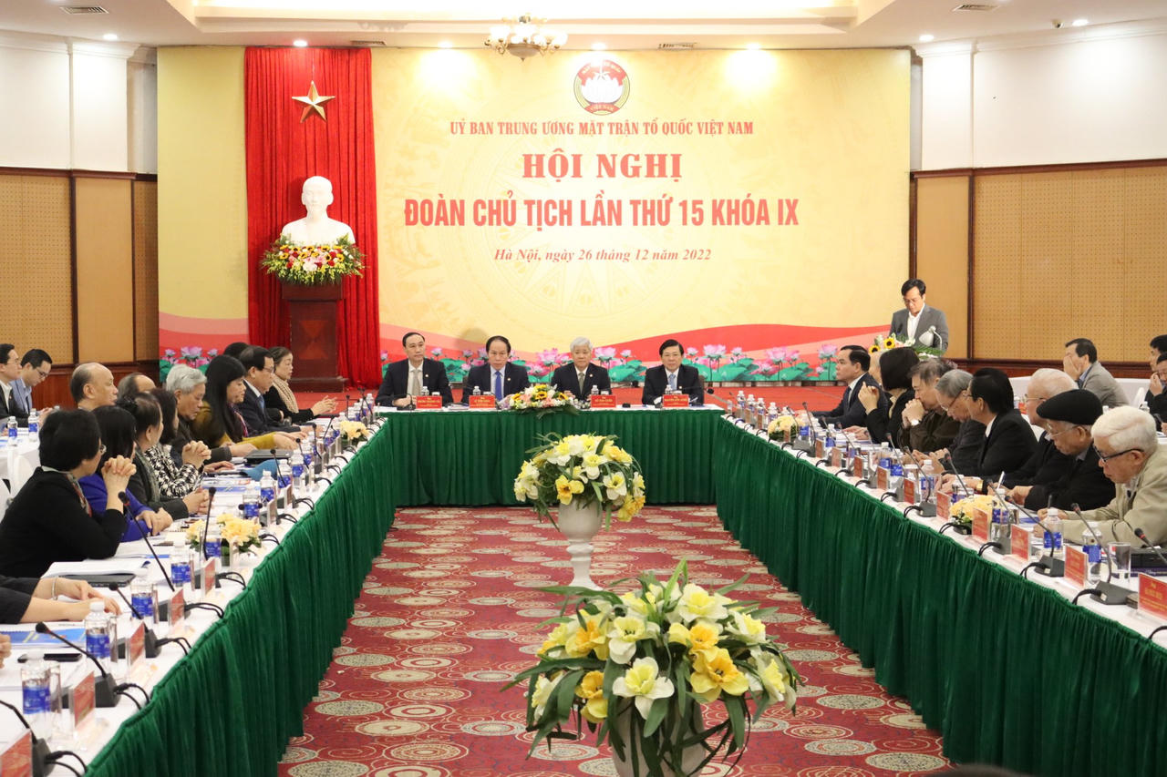 Khai mạc Hội nghị Đoàn Chủ tịch Ủy ban Trung ương Mặt trận Tổ quốc Việt Nam lần thứ 15, khóa IX