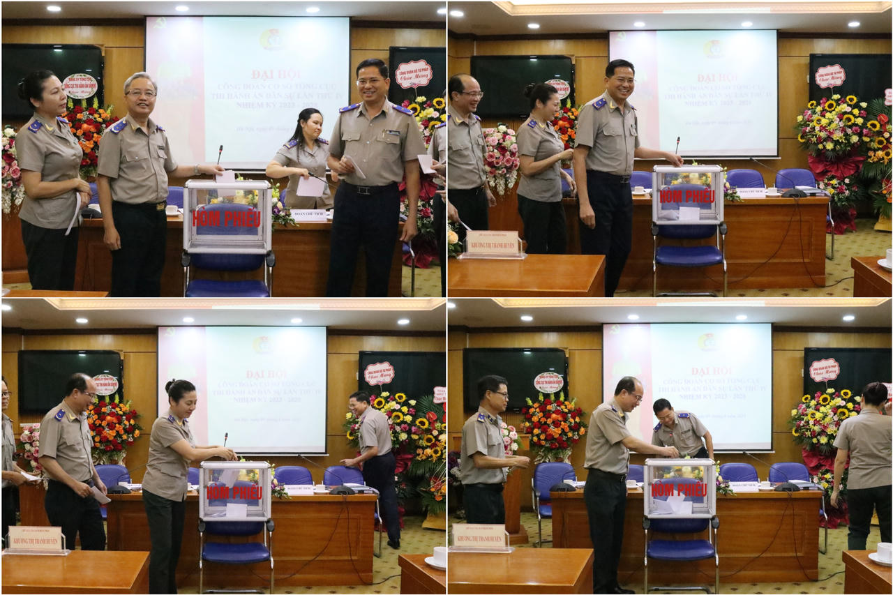 Đại hội Công đoàn cơ sở Tổng cục Thi hành án dân sự