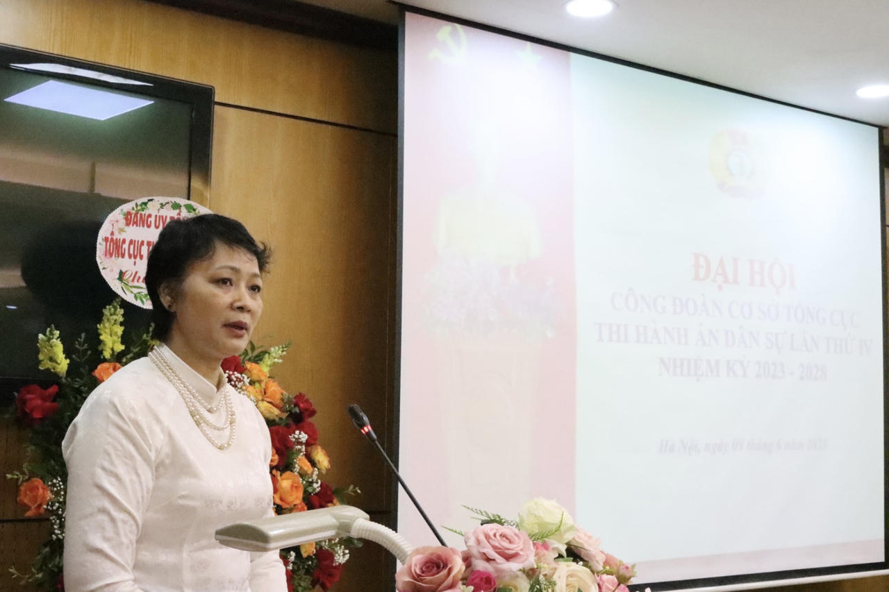 Đại hội Công đoàn cơ sở Tổng cục Thi hành án dân sự