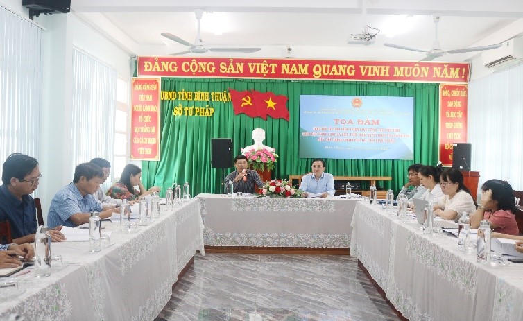 Tọa đàm về PBGDPL và truyền thông dự thảo chính sách pháp luật tại tỉnh Bình Thuận