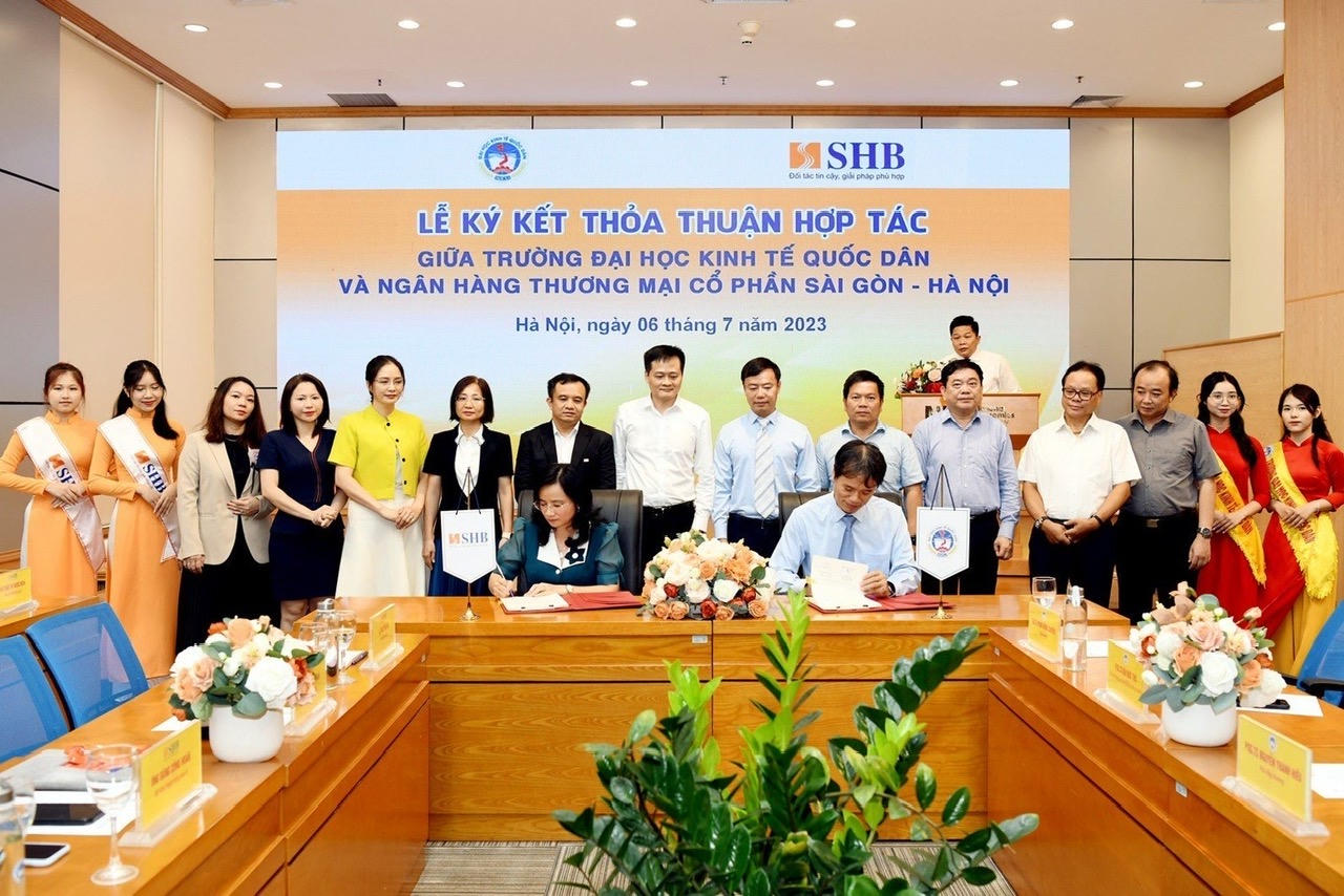 SHB tăng cường hợp tác với Đại học Kinh tế Quốc Dân